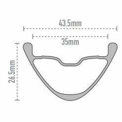 ENVE M635 Carbon MTB Rim -Promos SUPPORTS VÉLO Boutique ENVE M635 Carbon MTB Rim Internal Black White Not Set EN256352728 1