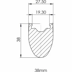 Jante De Route Prime BlackEdition 38 (carbone) -Promos SUPPORTS VÉLO Boutique Prime BlackEdition 38 Carbon Road Rim Rims PCC38BERRFB 3