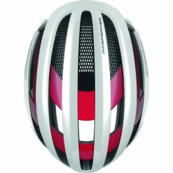 Casque Abus Air Breaker - Blanc-Rouge -Promos SUPPORTS VÉLO Boutique casque abus air breaker blanc rouge 3