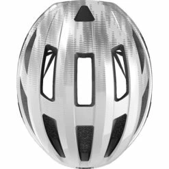 Casque Abus Macator - Blanc-Argent -Promos SUPPORTS VÉLO Boutique casque abus macator blanc argent 2