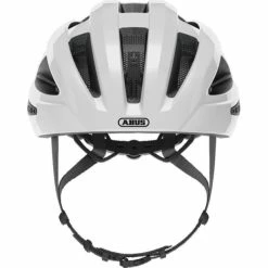 Casque Abus Macator - Blanc-Argent -Promos SUPPORTS VÉLO Boutique casque abus macator blanc argent 3