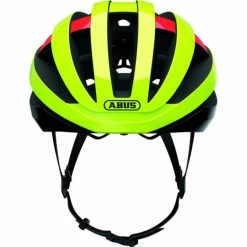 Casque Route Abus Viantor MIPS Jaune Fluo Brillant -Promos SUPPORTS VÉLO Boutique casque route abus viantor mips jaune fluo brillant 2