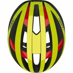 Casque Route Abus Viantor MIPS Jaune Fluo Brillant -Promos SUPPORTS VÉLO Boutique casque route abus viantor mips jaune fluo brillant 3