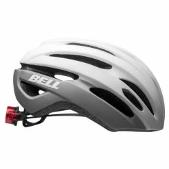 Casque Route Bell Avenue LED Blanc/Gris -Promos SUPPORTS VÉLO Boutique casque route bell avenue led blanc gris 1