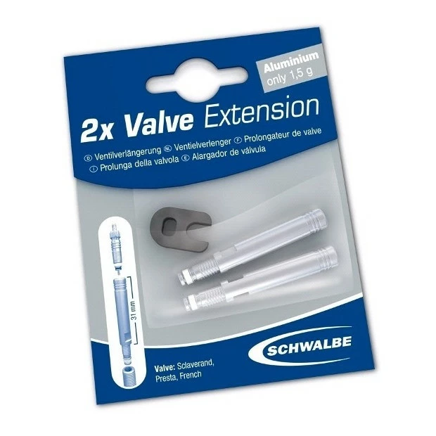 Prolongateur De Valve Schwalbe 17 Mm (x2) 3 Prolongateur De Valve Schwalbe 17 Mm (x2)